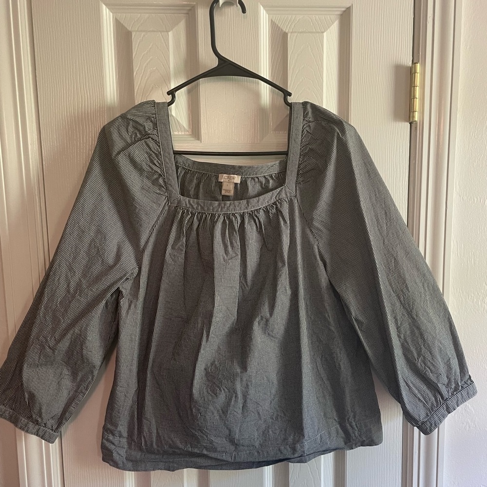 J CREW FACTORY puffA sleeve 3/4 blouse